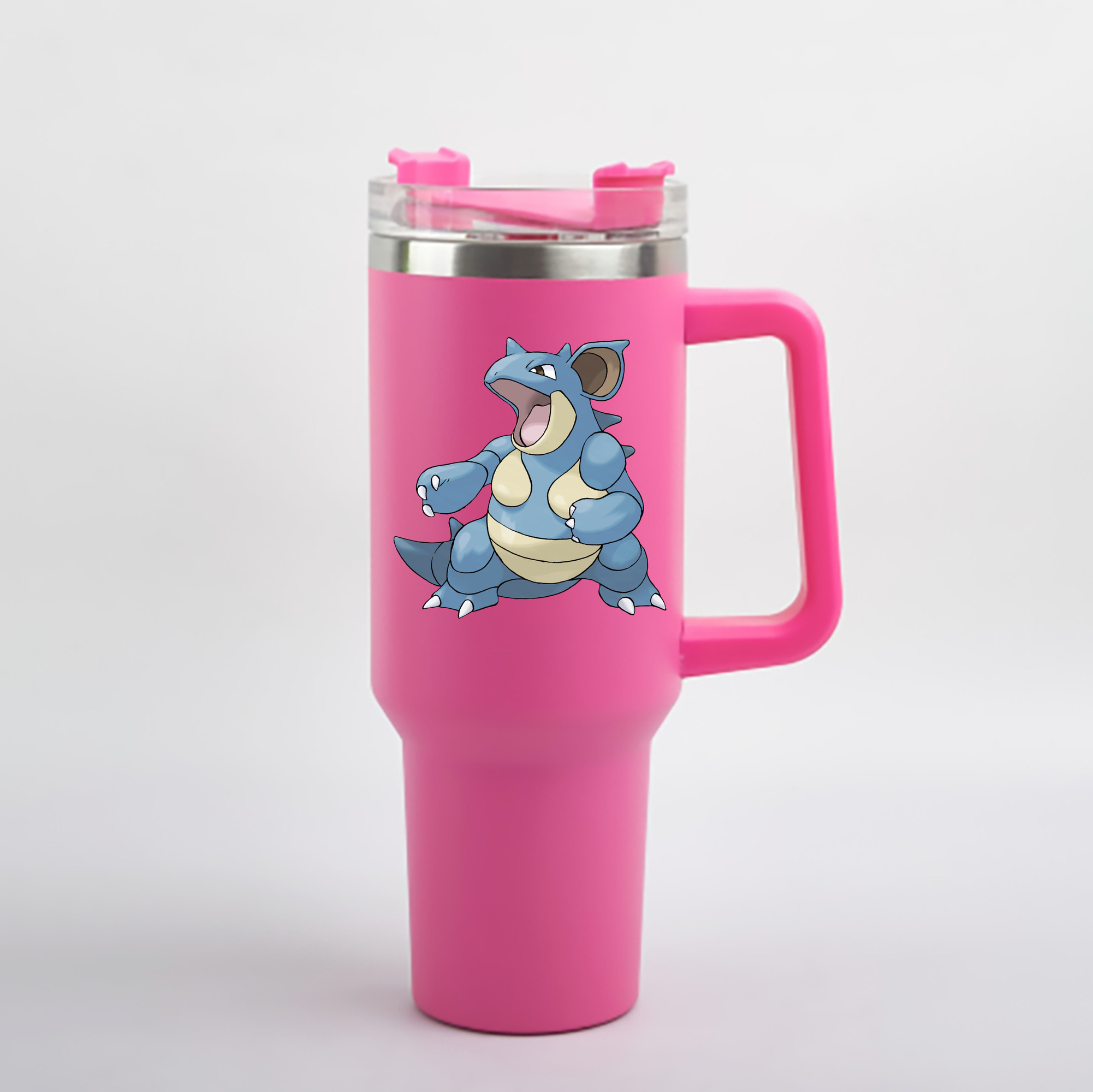 （画像用） ポケットモンスター Pokémon 1200mL車用タンブラー - クリスタルステッカー（プラスチックストロー付き）